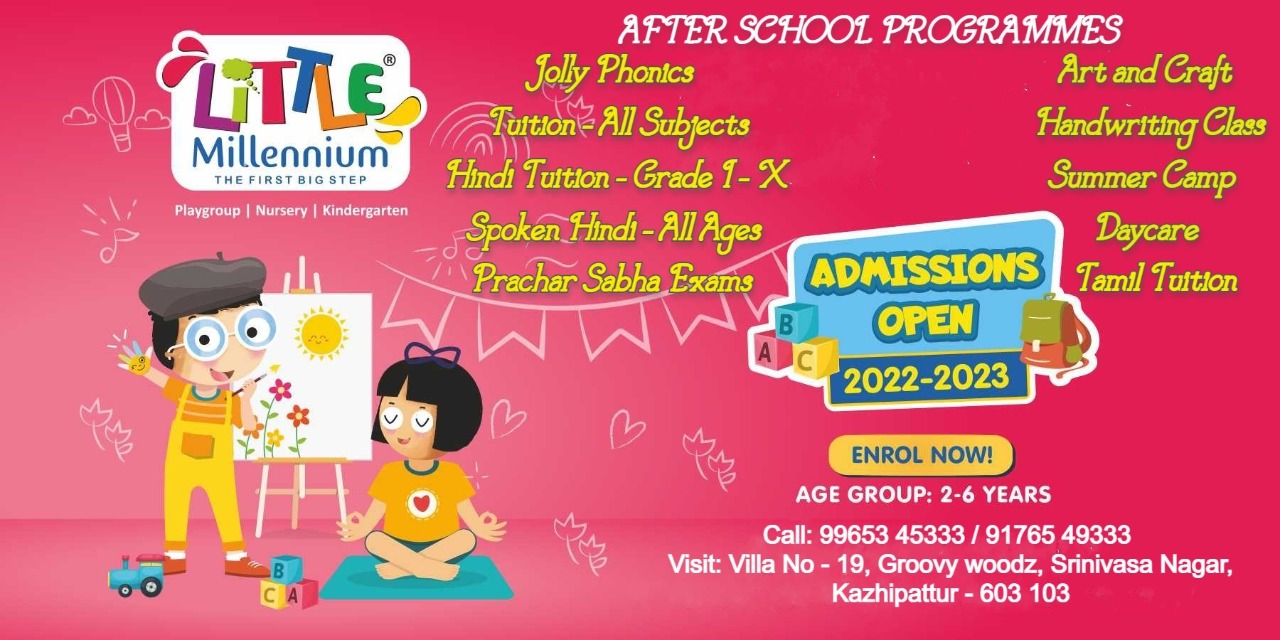 Little Millennium Kelambakkam, The Best Preschool in Kelambakkam